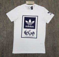 ADIDAS Mens T-Shirt (WHITE) (S - M - L - XL ) 