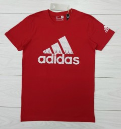 ADIDAS Mens T-Shirt (RED) (S - M - L - XL ) 