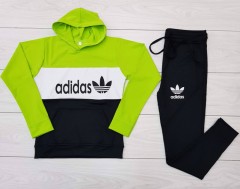 ADIDAS Ladies Sweatshirt And Pants (BLACK) (M - L - XL) 