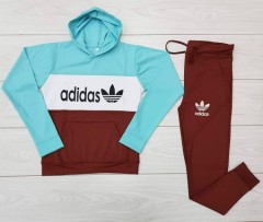 ADIDAS Ladies Sweatshirt And Pants (MAROON) (M - L - XL)