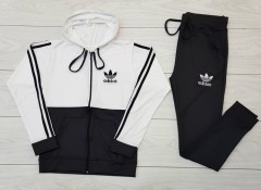 ADIDAS Ladies Sweatshirt And Pants (BLACK) (M - L - XL)