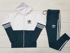 ADIDAS Ladies Sweatshirt And Pants (GREEN) (M - L - XL)