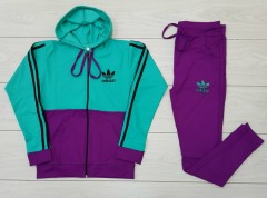 ADIDAS Ladies Sweatshirt And Pants (PURPLE) (M - L - XL)