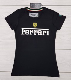 FERRARI Ladies T-Shirt (BLACK) (S - M - L - XL )