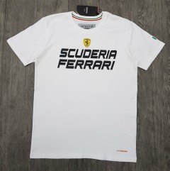 FERRARI  Mens T-Shirt (WHITE) (S - M - L - XL ) 