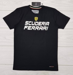 FERRARI Mens T-Shirt (BLACK) (S - M - L - XL ) 