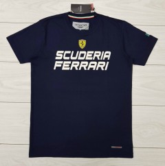 FERRARI Mens T-Shirt (NAVY) (S - M - L - XL ) 