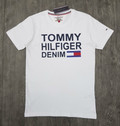 TOMMY - HILFIGER Mens T-Shirt (WHITE) (S - M - L - XL ) 