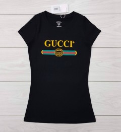 GUCCI Ladies T-Shirt (BLACK) (S - M - L - XL )