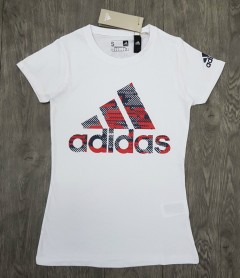 ADIDAS Ladies T-Shirt (WHITE) (S - M - L - XL ) 