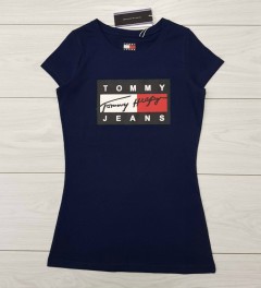 TOMMY - HILFIGER Ladies T-Shirt (NAVY) (S - M - L - XL ) 