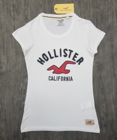 HOLLISTER Ladies T-Shirt (WHITE) (S - M - L - XL )