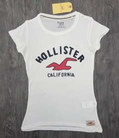 HOLLISTER Ladies T-Shirt (LIGHT CREAM) (S - M - L - XL )