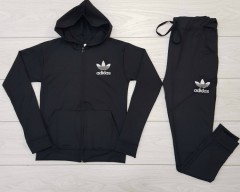 ADIDAS Ladies Sweatshirt And Pants (BLACK) (M - L - XL)