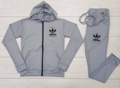 ADIDAS Ladies Sweatshirt And Pants (GRAY) (M - L - XL) 