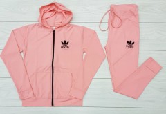 ADIDAS Ladies Sweatshirt And Pants (LIGHT PINK) (M - L - XL) 