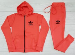 ADIDAS Ladies Sweatshirt And Pants (SALMON) (M - L)