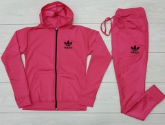 ADIDAS Ladies Sweatshirt And Pants (PINK) (M - L - XL) 