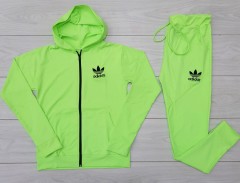 ADIDAS Ladies Sweatshirt And Pants (LIGHT GREEN) (M - L - XL) 