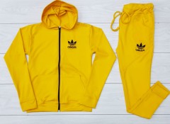 ADIDAS Ladies Sweatshirt And Pants (ORANGE) (M - L - XL) 