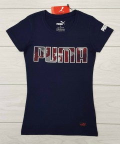 PUMA Ladies T-Shirt (NAVY) (S - M - L - XL )