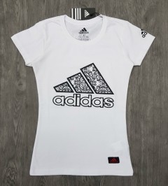 ADIDAS Ladies T-Shirt (WHITE) (S - M - L - XL )