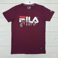FILA Mens T-Shirt (MAROON) (S - M - L - XL )