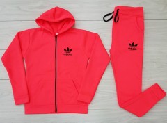 ADIDAS Ladies Sweatshirt And Pants (ORANGE) (M - L - XL)