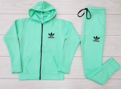 ADIDAS Ladies Sweatshirt And Pants (LIGHT BLUE) (M - L - XL) 