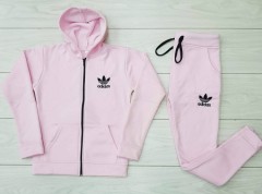 ADIDAS Ladies Sweatshirt And Pants (LIGHT PINK) (M - L - XL )