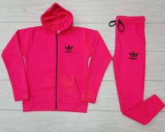 ADIDAS Ladies Sweatshirt And Pants (PINK) (M - L - XL ) 