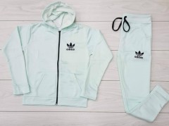 ADIDAS Ladies Sweatshirt And Pants (LIGHT BLUE) (M - L - XL) 