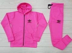 ADIDAS Ladies Sweatshirt And Pants (PINK) (M - L - XL)