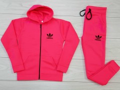 ADIDAS Ladies Sweatshirt And Pants (PINK) (M - L - XL) 