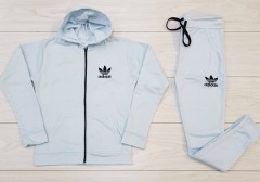 ADIDAS Ladies Sweatshirt And Pants (LIGHT BLUE) (M - L - XL) 