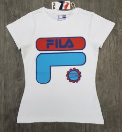 FILA Ladies T-Shirt (WHITE) (S - M - L - XL ) 
