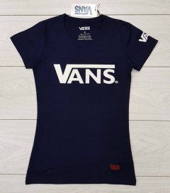 VANS Ladies T-Shirt (NAVY) (S - M - L - XL) 