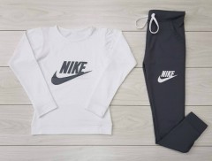 NIKE Ladies Sweatshirt And Pants (DARK GRAY) (M - L - XL)