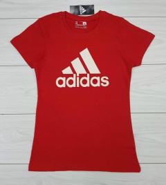 ADIDAS Ladies T-Shirt (RED) (S - M - L - XL )