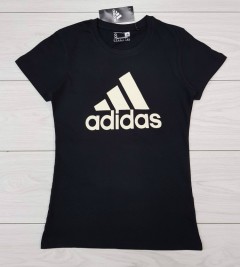 ADIDAS Ladies T-Shirt (BLACK) (S - M - L - XL ) 