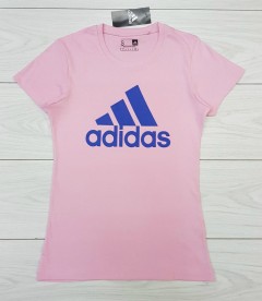 ADIDAS Ladies T-Shirt (LIGHT PINK) (S - M - L - XL )