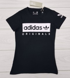 ADIDAS  Ladies T-Shirt (BLACK) (S - M - L - XL ) 