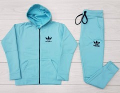 ADIDAS Ladies Sweatshirt And Pants (BLUE) (M - L - XL)