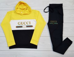 GUCCI Ladies Sweatshirt And Pants (BLACK) (M - L - XL) 