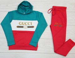 GUCCI Ladies Sweatshirt And Pants (RED) (M - L - XL)