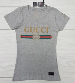 GUCCI Ladies T-Shirt (GRAY) (S - M - L - XL )