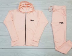 FILA Ladies Sweatshirt And Pants (LIGHT PINK) (M - L - XL)