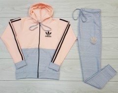 ADIDAS Ladies Sweatshirt And Pants (GRAY) (M - L - XL)