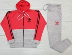 ADIDAS Ladies Sweatshirt And Pants (GRAY) (M - L - XL)