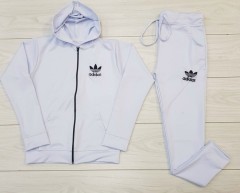 ADIDAS Ladies Sweatshirt And Pants (LIGHT BLUE) (M - L - XL) 